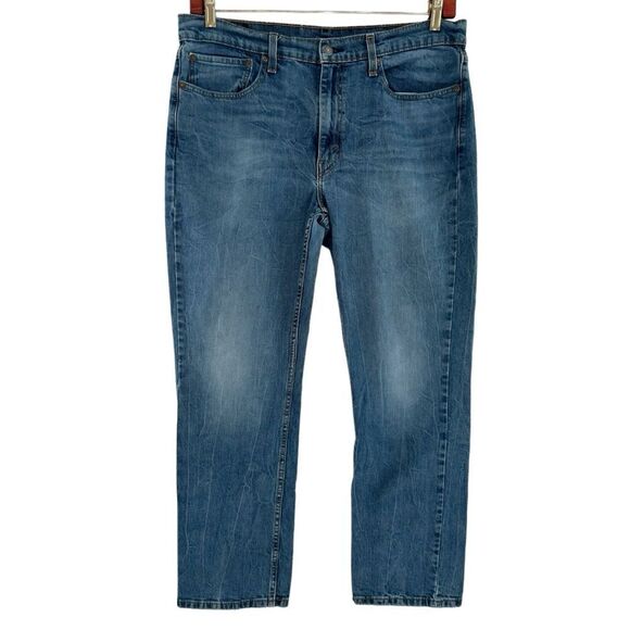 Levi’s 514 Jeans Classic Straight Fit Blue Jeans Men’s Size 36 X 30 - Picture 1 of 6